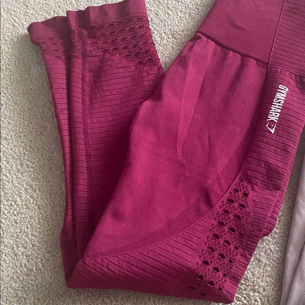 Gymshark 2 pair workout leggings. Mediums. - Picture 4 of 8